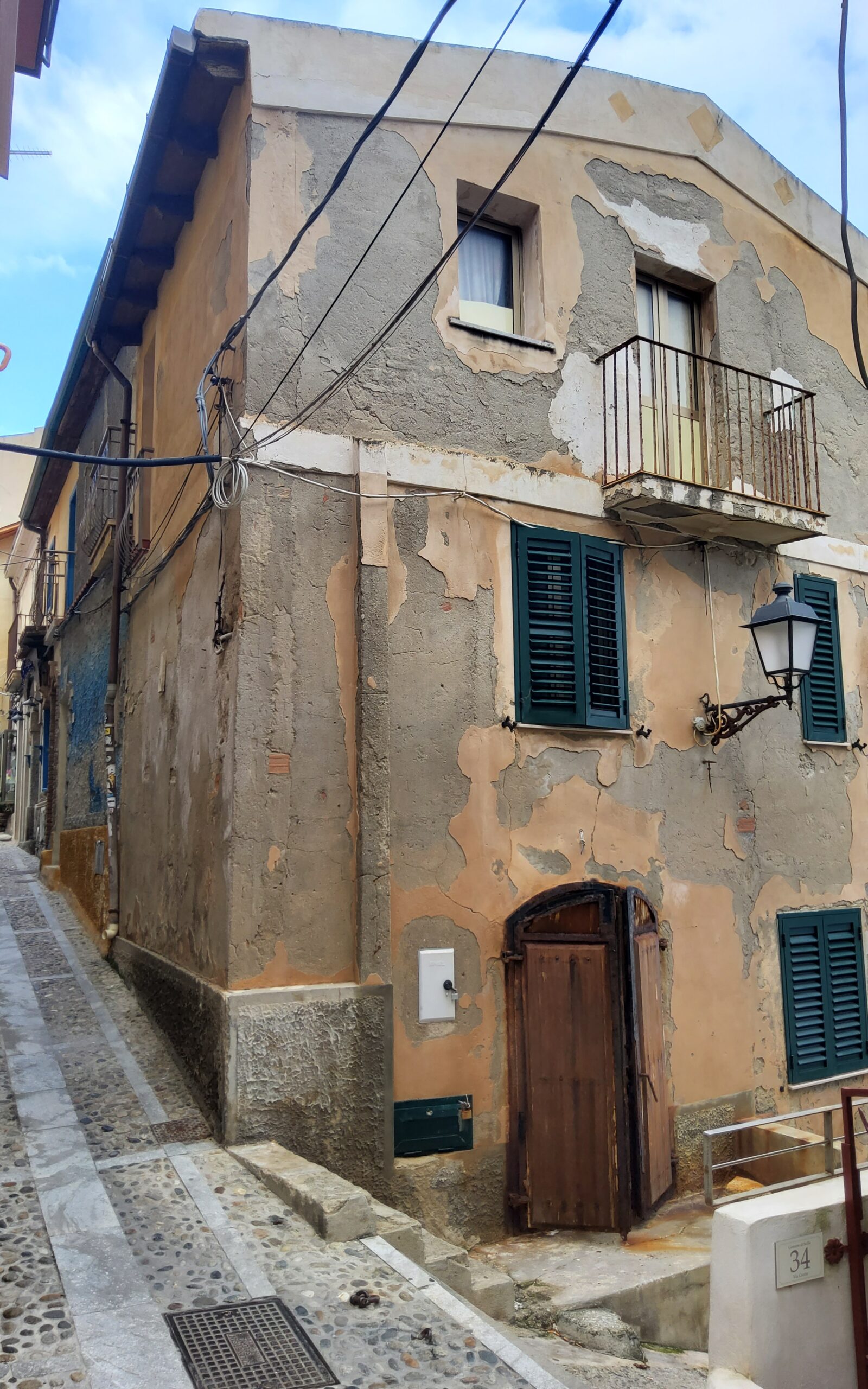 Vista laterale stato di fatto