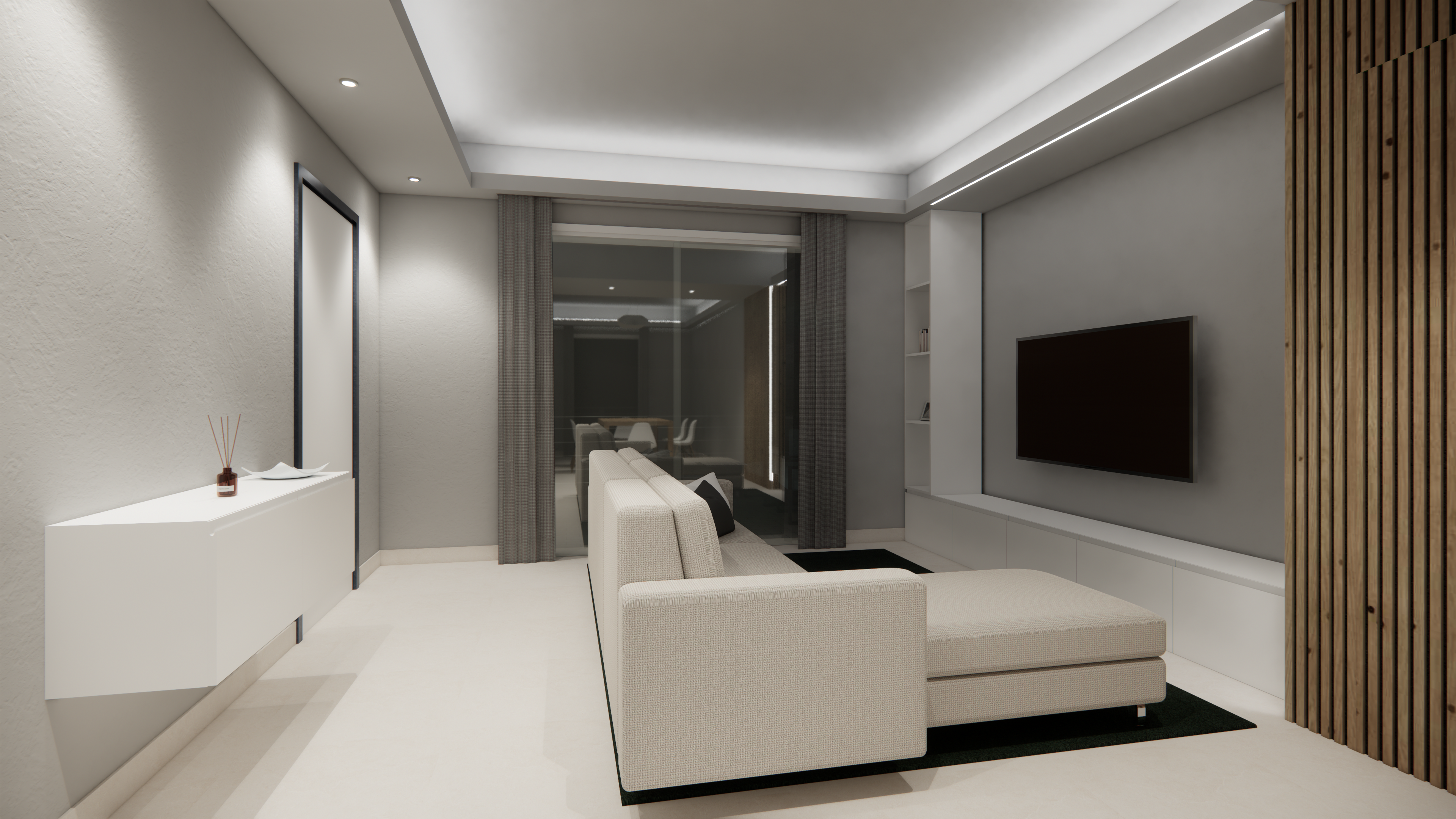 Bagno moderno con nicchia